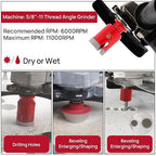 Diamond Core Drill Bit Set - 7pcs (6/8/20/35mm+10mm Finger Milling Bit+35mm Beveling Chamfer Bit+HEX) Diamond Hole Saw Kit for Porcelain Ceramic Tile Marble Granite