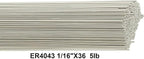 Aluminum 4043 TIG Welding Rod TIG Welding Wire ER4043 1/16"X36" 5Ib Box Tig Rod (1/16" 5 Pound Box) ER4043-063-36 (5)