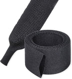 Heat Shrink Braided Sleeving, 2:1 Ratio Shrinkable Fabric Tubing Sleeve Abrasion Protection Cable Wire Sheath (1"-25ft)