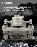 cciyu Front Right Brake Caliper Assembly w/Bracket 19B3129 2007-2011 2016-2018 For Lexus For ES350,2008-2018 For Toyota For Avalon,2007-2017 For Toyota For Camry