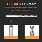 Drill Bit, 11/64" Cutting Diameter, 4241 HSS 118° Cutting Angle Uncoated Bright Versatile Jobber Bits - (Applications: for Drilling Plastic Wood Soft Metal), 12-Pieces