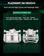 SCITOO 19B1461 19B1460 Front Left & Right Disc Brake Calipers Assembly w/Bracket For Acura For CL/For Integra/For TL,For Honda For Accord/For CR-V/For Odyssey/For Prelude,For Isuzu For Oasis