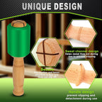 Wood Carving Mallet 12 oz - Non-Slip Urethane Head Woodworking Hammer for Chisels & Carving Tools (deep green)
