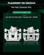 SCITOO Rear Right Brake Caliper With Bracket 19B6282 Compatible For Kia Soul 2010-2013