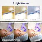 Neatfi (New Model) 1,200 Lumens LED Magnifying Lamp with Clamp, 8 Diopter, Correlated Color Temperature Control, 12W, 120 Pcs SMD LED (White, 5 Inch Lens)