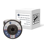 Benchmark Abrasives 4.5" x 7/8" Premium High Density Jumbo Zirconia Type 27 Flap Discs 4 1/2 for Angle Grinder, Sanding Discs, Finishing - Grinding Wheels 4 1/2 inch - (10 Pack) - 120