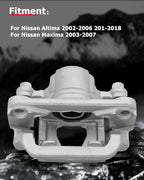 cciyu Rear Right Brake Caliper Assembly w/Bracket 19B2781 2002-2023 For Nissan For Altima,2003-2008 2019-2021 For Nissan For Maxima