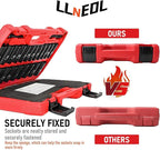 3/8" Drive Impact Socket Set 95Pcs, Spark Plug Socket (5/8", 13/16"), 6 Point Metric & SAE from 5/16"- 3/4", 8-22mm, CR-V Deep & Shallow Kit with Quick Release Ratchet (72-Tooth) for Home & DIY