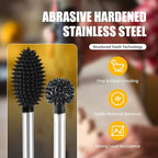 CAELUM 2 Pcs Rotary Burr Kit, 1/8" Shaft, Very Coarse - Woodworking Attachment for Dremel, Foredom, DeWalt, Milwaukee Tools, Carving Burrs for Carving Engraving in Wood, Rubber, Plastic