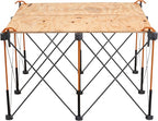 Bora Centipede 30in Folding Work Table Set - No Assembly 9-Strut Collapsible Table 3500lb Weight Limit - 4x4ft Mobile Work Station with Storage Bag, Foldable Work Bench Table - CK9S, Orange/Black