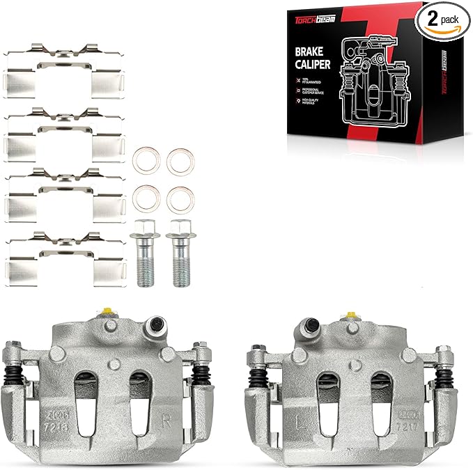 Torchbeam Front Brake Calipers Set for Nissan Frontier 1998-2004, Nissan Pickup 1995-1997, Nissan D21 1992-1994, Front Left and Front Right Calipers Replace # 19B1672+19B1673