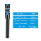 PATIKIL 5mW Visual Fault Locator Fiber Optic, 2Pcs 650nm Fiber Optic Red Light Tester Pen with 2.5mm Universal Connector FC Male to LC Female for SC/FC/ST/LC Network Cable Testing