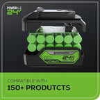 Greenworks 24V Brushless Cordless 3in. x 18in. Belt Sander Kit with Dust Bag and 60 Grit Sandpaper, Portable Battery Powered Belt Sander with 4Ah Battery and Charger
