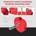 8Pcs Pvc Pipe Reamer Kit,Pipe Fitting Tools Contains 1/2", 3/4",1",1-1/4",1-1/2",2",3",4" Aluminum Head with a Extender,Fit into Standard 1/2" Drill,PVC Fitting Saver for PVC,CPVC,PPR or ABS,Red