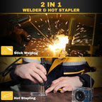 SSIMDER Stick Welder Plastic Welder 2 in 1 Welding Machine ARC-120M 110V MMA ARC Welder Machine dc Inverter Welder with Plastic Gun Upgraded Plastic Welder Portable Welding Machine