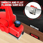 Cordless Handheld Planer for Milwaukee 18V M18 Battery, 15000 RPM Power Wood Planer, 3-1/4 Inch Brushless Power Planer for Woodworking, Carpenter Home DIY(No Battery)