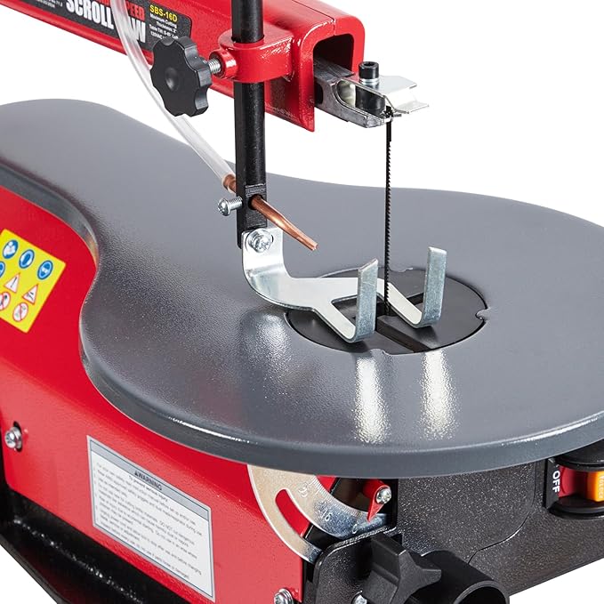 16-Inch Scroll Saw with Tilting Table – Adjustable Speed for Wood, Acrylic, and Crafts