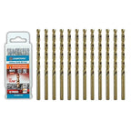 11/64 inch Cobalt Drill Bits (12Pcs), M35 HSS Metal Jobber Length Twist Drill Bit Set for Hard Metal, Stainless Steel, Iron, Copper, Aluminium, Brass, Plastic & Wood