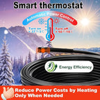 HEATIT Pipe Wrap Heat Tape - Efficient Pipe Freeze Protection, Trusted Performance, CSA & ETL Certified Pipe Heat Tape, Keeps Pipes Ice-Free, Reliable Choice, Hassle-Free,HISD 80ft, 7w/ft, 120V