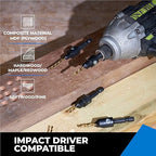 toolant 3pack#4 Silence Countersink Drill Bits Set for US Wood Screw, High-Speed Steel Counter Sink Drill Bit in One Step