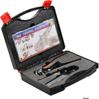 Wire Stripper and Crimping Tool, Automatic wire stripper for AWG10-24 (0.2-6mm2) coils, Self-Adjustable Ratchet Wire Ferrule Plier (6-4A) for AWG23-7 (0.25-10mm²) Terminals and 1800PCS Wire Terminals