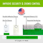 1,000 WristCo Kelly Green Tyvek Wristbands for Events - Comfortable Tear Resistant Paper Bracelets ID Wrist Bands for Concerts Festivals Admission Party Identification