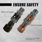 Upgraded Oxy Acetylene Quick Connects,Quick Connect Hose Fittings,Cutting Torch Hose Quick Connect Sets,Fit for 9/16"-18 B Fittings, Max 29 PSI for Fuel Gas and 145 PSI for Oxygen