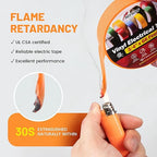 RED WOLF 10 Pack Orange Electrical Tape 3/4 Inch x 66 Ft Industrial Grade UL/CSA Listed 7 Mil Thick Flame Retardant High Temp Waterproof Electrical PVC Tape Electric Super Vinyl Rated 600V