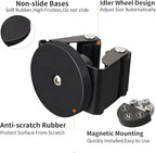 MUTUACTOR Magnetic Broom Holders,8PCS Anti-Slip Magnetic Mount Storage Broom Holder with Rubber Grippers, 12lbs Heavy Duty Magnetic Tool Holder for Work Garage Laundry Kitchen RV Van Accessories
