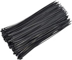 URBEST 100 Pcs Self Locking Wire Cable Zip, Tie Fasten Wrap 6 Inch Nylon Zip Tie (100, Black)