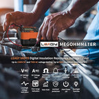 LEAGY VAD78 Digital Insulation Resistance Tester - Accurate Megohm Meter for DC/AC Voltage Testing (20-1500V, 20-750V) and Resistance Measurement (0-5000 Megohms)