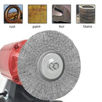 YKLP 4 inch Stainless Steel Wire Wheel Brush with 5/8" Bore for Angle Grinder Derusting Cleaning Polishing