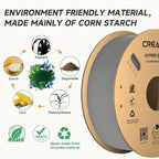 Creality Hyper PLA Filament 1.75mm Grey & Grey 2KG, 30-600mm/s High Speed PLA 3D Printer Filament, 2 Pack 1kg Spool(2.2lbs) PLA, Dimensional Accuracy +/-0.02mm, Fit Most FDM 3D Printer