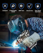 Saker Portable Electric Welding Machine,110V Portable Welder Handheld with IGBT Inverter 5 Variable Current Adjustment, ARC Welder Gun, Fits for 3/32" Wire Rods (Grey)