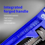 24 inch Industrial Grade Pipe Wrench - Straight,Heavy Duty,Forged High Carbon Steel Plumber's Tool for Water, Plumbing & Fire Protection Pipes