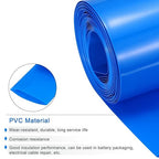 MECCANIXITY Battery Wrap PVC Heat Shrink Tubing 58mm Dia 90mm Flat 33 Feet(10meters) Blue Good Insulation for Battery Pack
