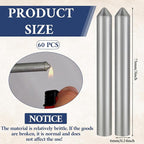 60 Pcs Low Temperature Universal Welding Rod Aluminum Brazing Welding Rods Easy Melt Welding Rods Stick Welding Rod Welding Tools for Aluminum Stainless Steel Iron Alloy Beginner Pro-Frien