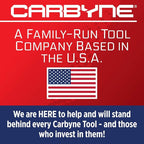 CARBYNE 1/4" & 3/8" Drive Socket & Ratchet Set - 34 Piece | SAE & Metric. Includes Metric 6 to 18mm, SAE 5/32" to 3/4". 6 & 12 Point. Cr-V Steel • From a Family-Run Tool Company Based in the U.S.A.