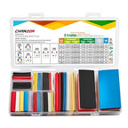 Chanzon 40 Sizes Extra Long Heat Shrink Tubing Assorted Kit UL Listed 2:1 Ratio (1mm-20mm diam) Multi Color Black White Red Blue Clear Yellow Sleeving Wrap Shrinking 2 to 1 Assortment 172 pcs