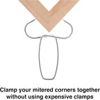 Fulton Miter Spring Clamps for Woodworking Set, Wood Trim, Picture Frames, Crown Molding Tool, Hip Clip and 13 Spring Miter Clamps for Trim, Finish Carpenter Tools, Made in the USA