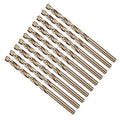 Drill Bit, #14 Cutting Diameter, 4341 HSS Gold Finish 135° Cutting Angle Number Jobber Bits - (Applications: for Drilling Soft Metal Plastic Wood), 10-Pieces