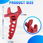 AN Hose Fitting Adjustable Wrench 3AN-12AN Lightweight Aluminum (Red)