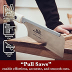 SUIZAN Dozuki Dovetail Saw 6" Rip Cross Angle Cut - Professional Japanese Pullsaw Handsaw Woodworking Tools