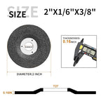 2" Die Grinder Grinding Wheel 15 Pcs,2 inch Grinder Disc with Mounting Mandrel Holder 3/8" & 1/4" Arbor Hole with 1/4" Shaft Shank for General Purpose Metal & Stainless Steel, Aluminum Oxide Grinding