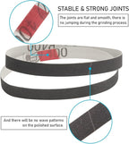 1/2" x 12" Knife Sharpener Replacement Belts Kit, 400 Medium Grit Sanding Belts for Work Sharp Original Knife Sharpener & Tool Sharpener,24 Pack