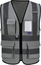 A-SAFETY 4XL 5XL grey vest construction
