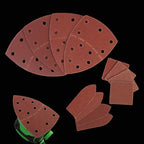 120 PCS Mouse Sander Sandpaper 60/120/180/240 Grit with Holes Hook and Loop Detail Sander Finger Sander Pads for Woodwoking Drywall