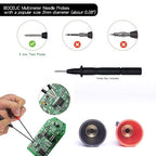 Multimeter Needle Probe Pins, Extendable Needle Probe Set Non-Destructive Piercing Needle Probe Tip Adapter for 2mm Test Probes