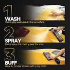 Real Ceramic Coating for Cars Polish (16 Fl Oz), Unmatched Shine Nano Car Wax Coating Spray, No Pungent Smell, Quick Detailer Spray Wax, Lasts 50+ Washes Car Paint Sealant with Microfiber Towel