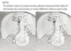 Disc Brake Rotor Ball Joint Gauge, 0-1” by 0.001” Dial Indicator, Automobile Brake Disc Flatness Runout Backlash Measuring Tool, with 13” Flexible Stem Holder & Locking Pliers